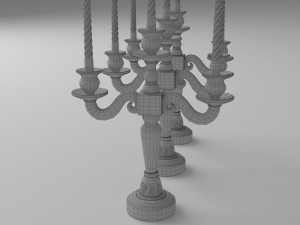 classic candlestick 3D Model