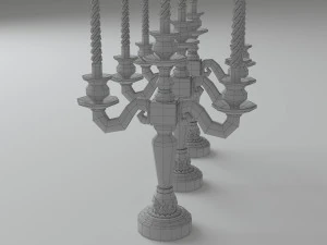classic candlestick 3D Model