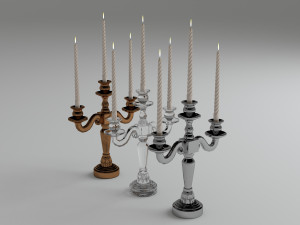 classic candlestick 3D Модель
