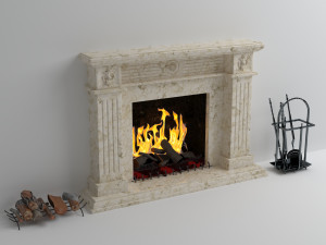 classic fireplace 3D Модель