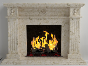 classic fireplace 3D 모델