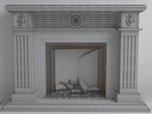 classic fireplace 3D 모델