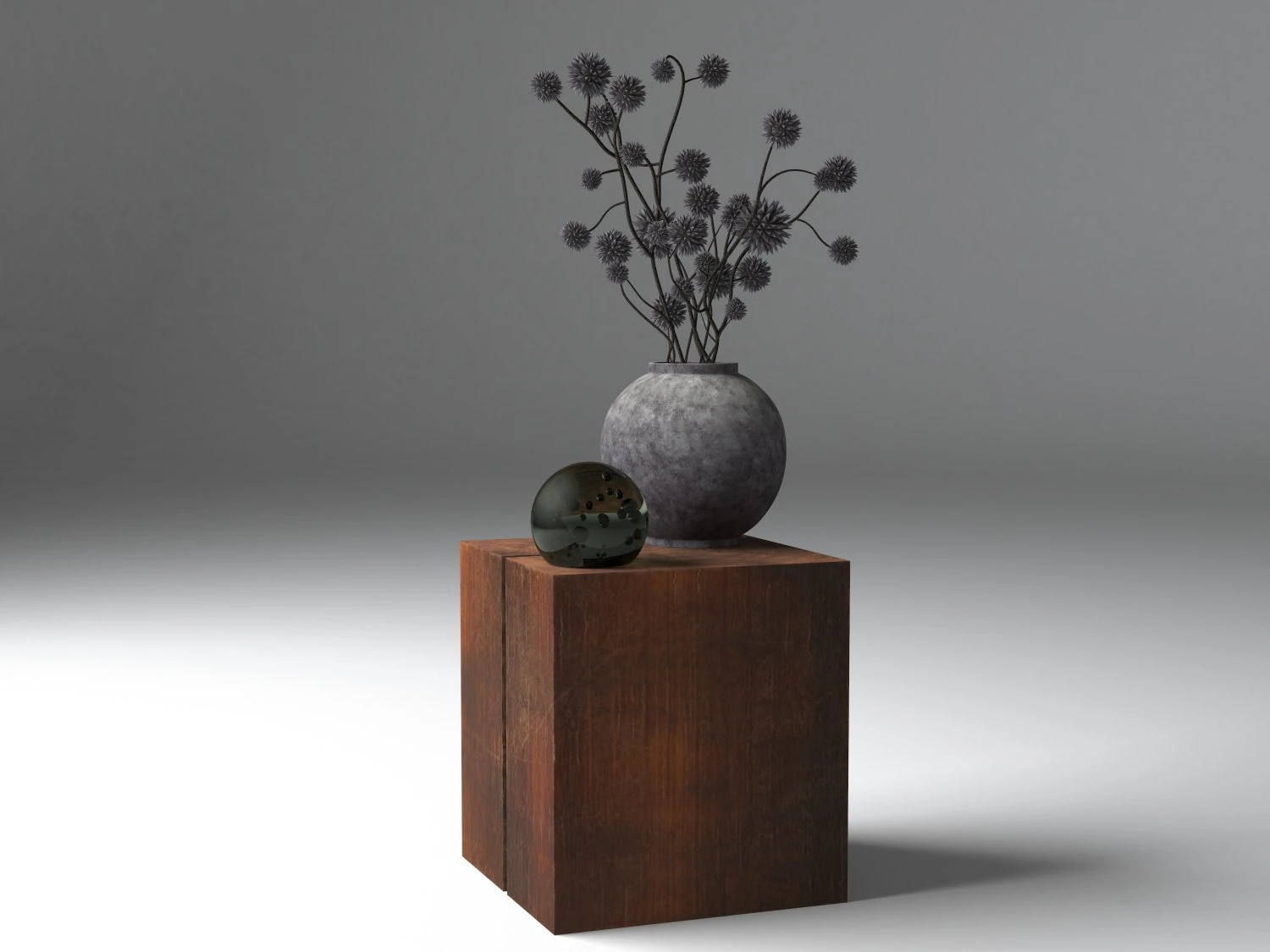 flowers composition 02 3D Model .c4d .max .obj .3ds .fbx .stl .blend 
