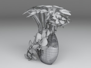 flowers composition 03 3D-Modell