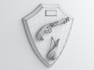 musket stand Modello 3D