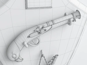 musket stand 3D Model