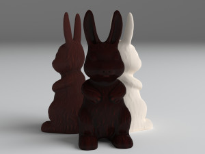 chocolate bunny 3D Model