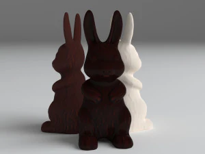 chocolate bunny 3D Model
