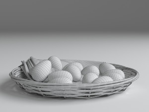 wicker plate Modelo 3D