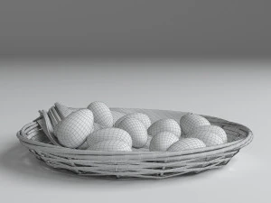wicker plate 3D Model