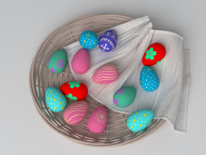 wicker plate Modelo 3D