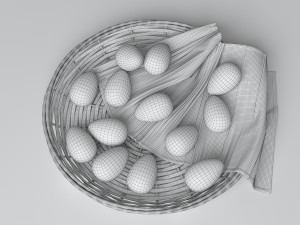 wicker plate Modelo 3D
