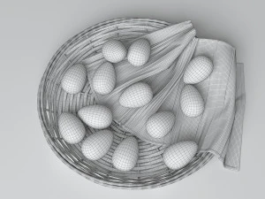 wicker plate 3D Model
