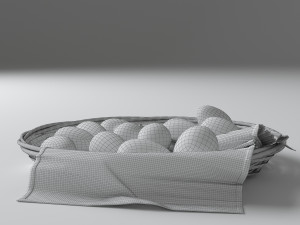wicker plate Modelo 3D