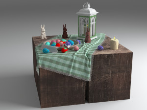 easter composition 3D 모델