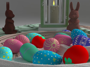 easter composition 3D 모델
