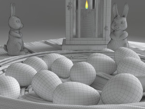 easter composition 3D 모델