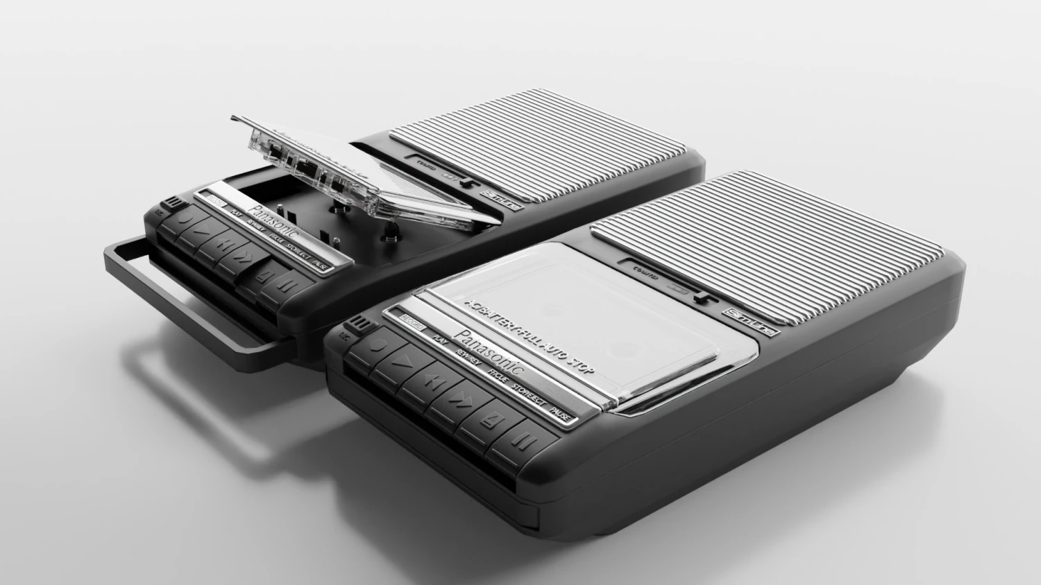 registratore a cassette Modello 3D .c4d .max .obj .3ds .fbx .stl .blend