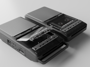 cassete recorder 3D 模型