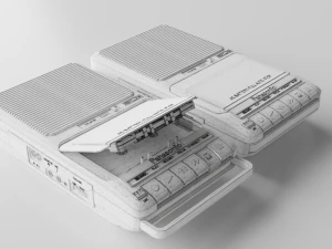 registratore a cassette Modello 3D
