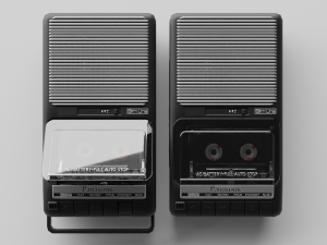 cassete recorder 3D 模型