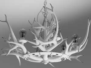 Pendant lamp horns Modelo 3D