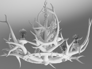 Pendant lamp horns Modelo 3D