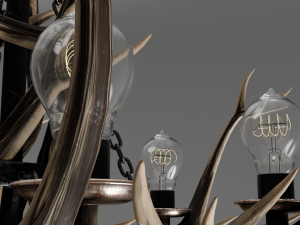 Pendant lamp horns Modelo 3D