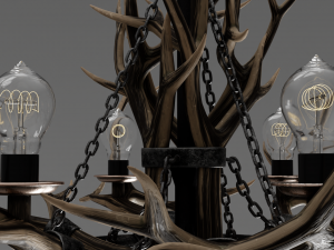 Pendant lamp horns Modelo 3D