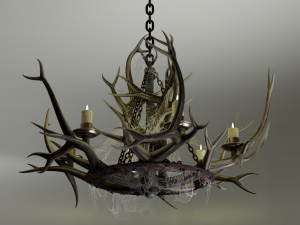 Pendant candlestick horns 3D Модель