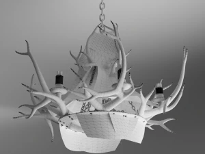 Pendant candlestick horns 3D Model