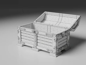 Chest Pirates Gold 3D Model