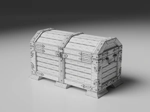 Chest Pirates Gold 3D Model