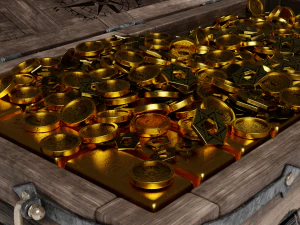 Chest Pirates Gold 3D Model