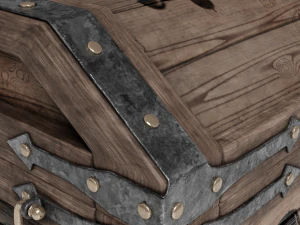 Chest Pirates Gold 3D Model