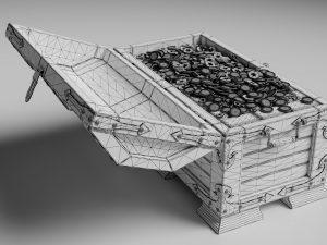 Chest Pirates Gold Modelo 3D