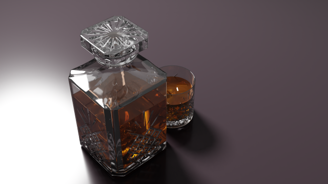 Whiskey Decanter Modelo 3D .c4d .max .obj .3ds .fbx .stl .blend 