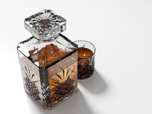 Whiskey Decanter Modelo 3D