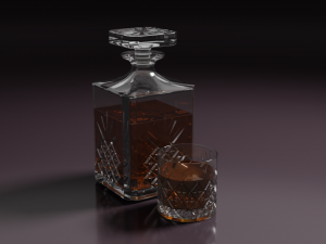 Whiskey Decanter Modelo 3D