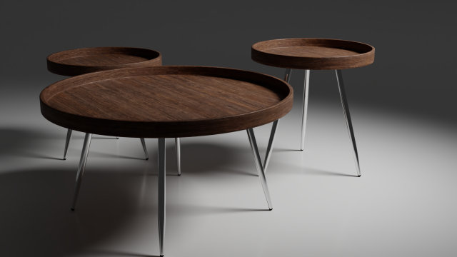 Coffee table 02 3D 模型 .c4d .max .obj .3ds .fbx .stl .blend