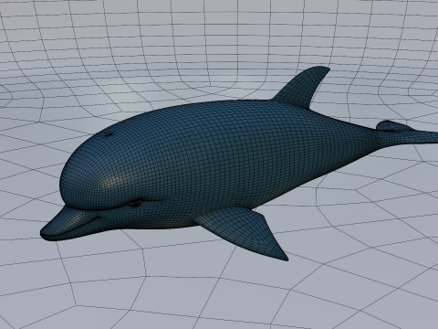 Dolphine 3Dモデル