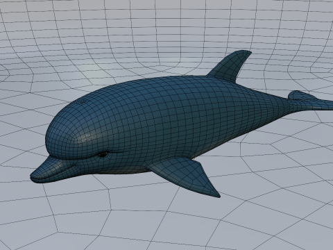 Dolphine 3Dモデル