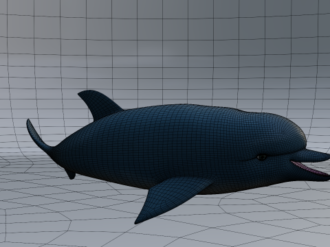 Dolphine 3Dモデル