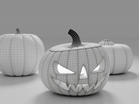 Halloween Pumpkins Modelo 3D