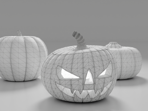 Halloween Pumpkins Modelo 3D