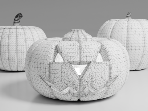 Halloween Pumpkins Modelo 3D