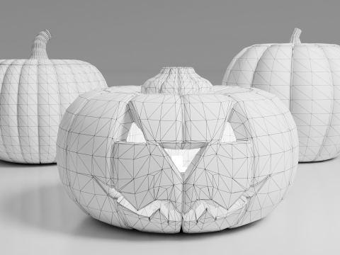 Halloween Pumpkins Modelo 3D