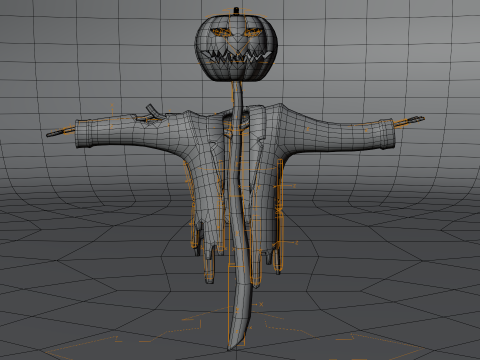 Mr Pumpkin 3D Model