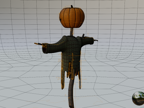 Mr Pumpkin 3D Model