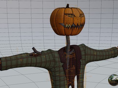 Mr Pumpkin 3D Model